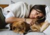 dog sleep with girl